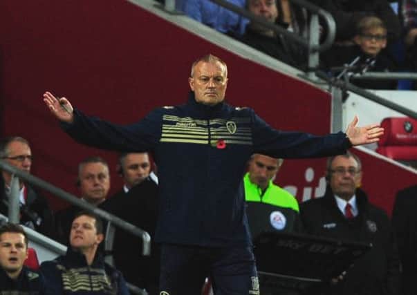 Leeds United head coach Neil Redfearn welcomes the opportunity to focus on tonights match against Charlton rather than any off-field issues (Picture: James Hardisty).
