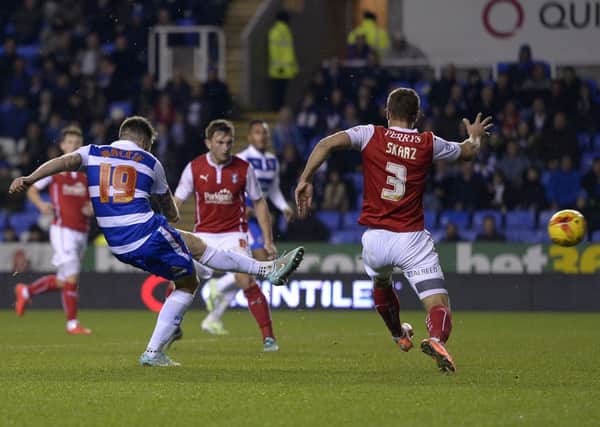 Reading's Jamie Mackie scores against Rotherham United (Picture: Andrew Matthews/PA Wire).