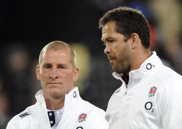Attack coach Andy Farrell, seen right, with head coach Stuart Lancaster, believes England have integrated lessons learned from their summer tour losses (Picture: Ross Setford/AP).