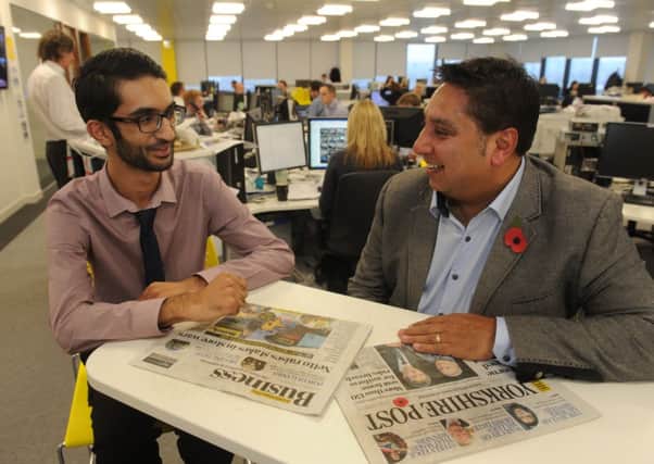 Ismail Mulla (left), of The Yorkshire Post, and Gurdev Singh, of The Printing Charity