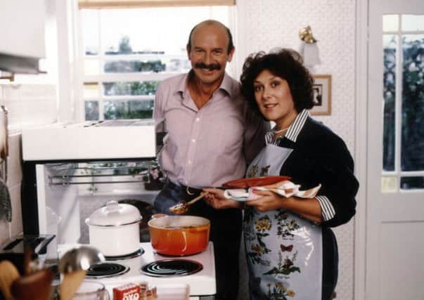 Lynda Bellingham and her on-screen husband, Michael Redfern.