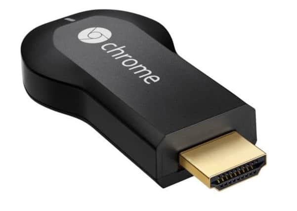 The Chromecast plugs directly into a spare HDMI socket on your TV