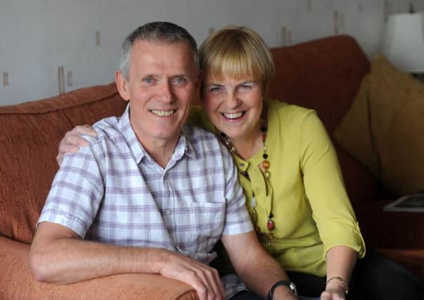 Graham Warriner pictured with his wife Alyson. Picture by Simon Hulme