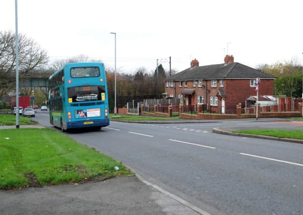 The junction Cardinal Avenue, close to Dewsbury Road, where a boy was knocked down by a bus. PIC: Jonathan Gawthorpe