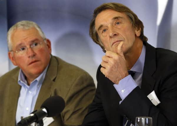 Jim Ratcliffe, chairman of Ineos, during a press conference in London