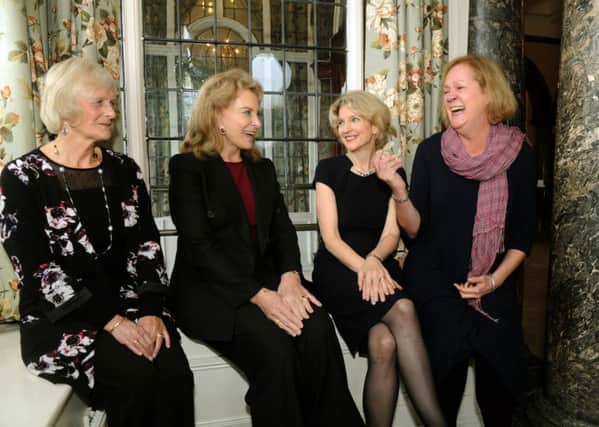 Anne O'Brien ,HRH Princess Michael of Kent, Jane Thynne and Hilary Boyd at The Yorkshire Post literary luncheon