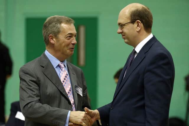 UKIP Leader Nigel Farage (left) with Mark Reckless