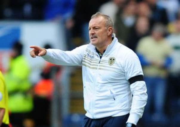 United head coach Neil Redfearn on the sidelines at Blackburn.