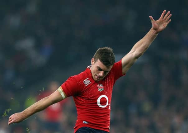 England's George Ford in action during the QBE International match at Twickenham, London.