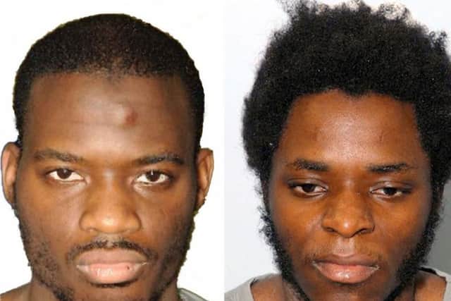 Metropolitan Police photo of Lee Rigby's killers Michael Adebolajo (left) and Michael Adebowale.