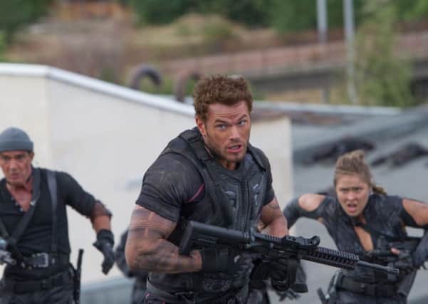 A scene from The Expendables 3