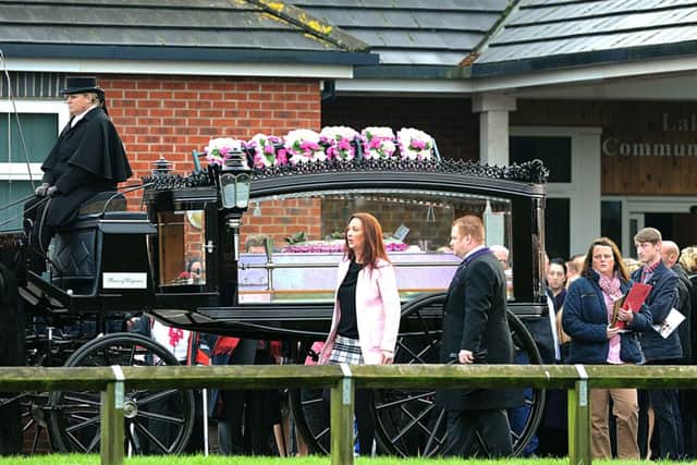 The funeral of Jordanna Goodwin and Megan Storey in Doncaster