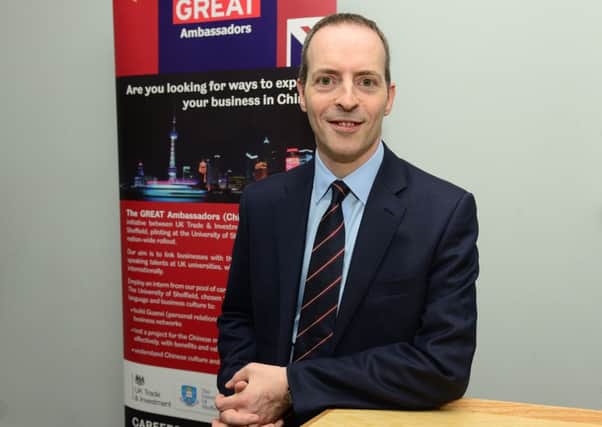 Lord Livingston, the Minister for Trade and Investment, at the launch of the Sheffield scheme
