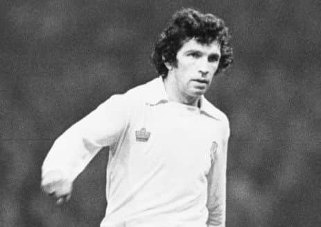 Leeds Uniteds Johnny Giles was involved in a fourth-minute clash with Sandy Brown which led to the Everton mans dismissal.