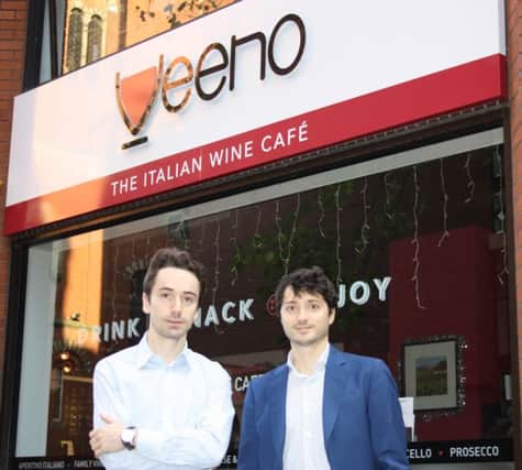 Veeno owners (L-R) Andrea Zecchino and Nino Caruso