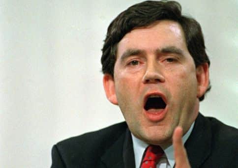 Gordon Brown addressing the Labour Party conference in 1991
