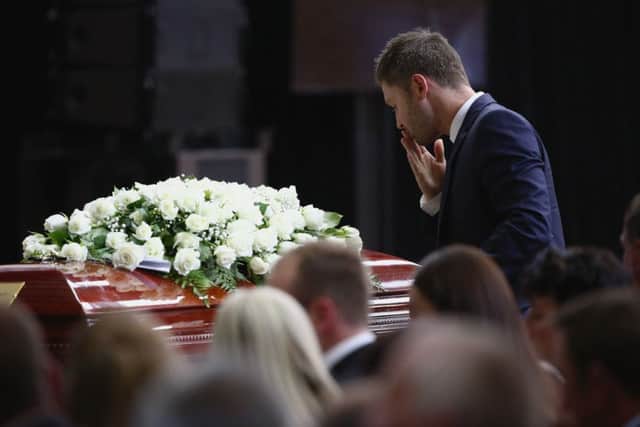 The funeral of Phillip Hughes in Macksville, Australia