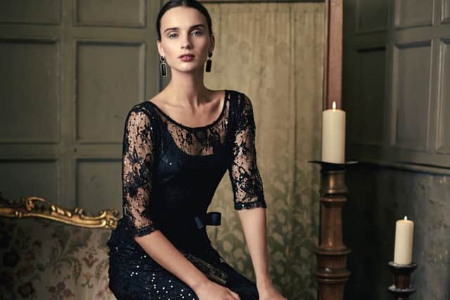 Merilee black sequin dress, was £140, now £95, at Phase Eight in DebenhamS, House of Fraser and Its Yorkshire boutiques.