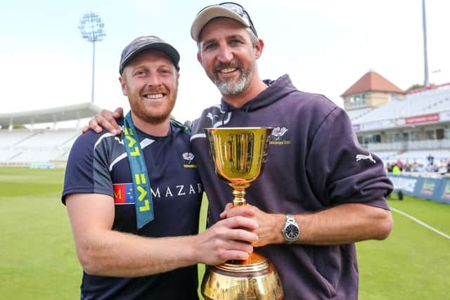 Contenders: Yorkshire captain Andrew Gale and First Team Coach Jason Gillespie