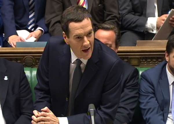 The Chancellor of the Exchequer, George Osborne delivers his Autumn Statement to MPs in the House of Common