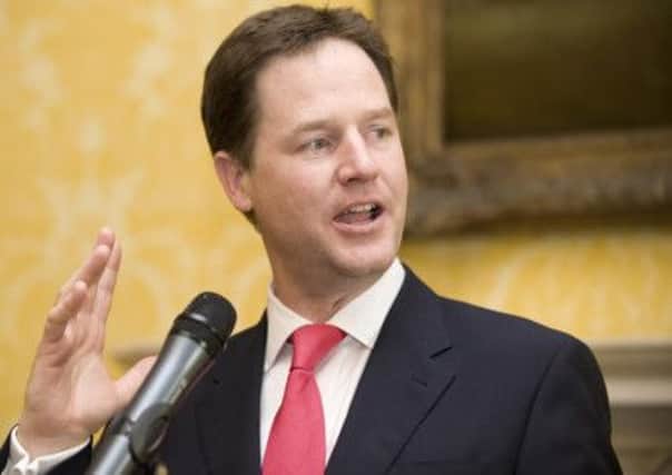 Nick Clegg hailed the deal as 'historic'
