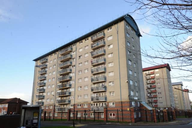 Saville Green flats, Burmantofts, Leeds, where a man's body was discovered last night. Picture by Simon Hulme