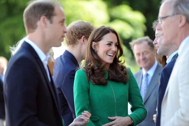 The Duke and Duchess of Cambridge talk to Deputy Prime Minister Nick Clegg at Harewood House last summer