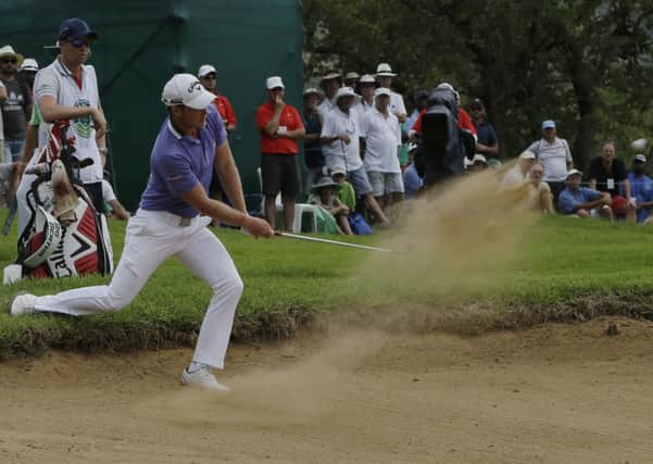 TOP MAN: Danny Willett on his way to winning the Nedbank Golf Challenge. Picture: AP/Themba Hadebe.