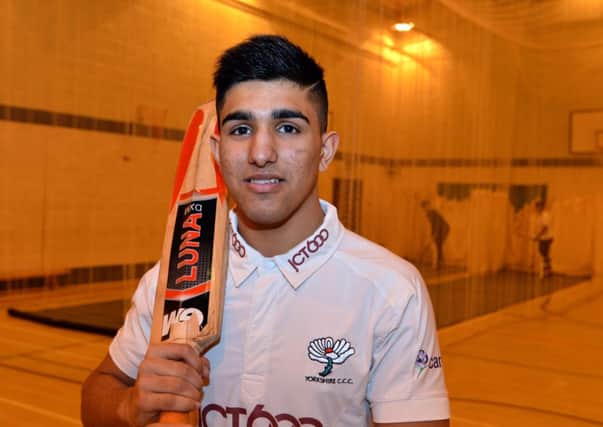 ON THE WAY UP: Yorkshires Mosun Hussain will join the England Development Programme training squad in Dubai. Picture: Mike Cowling.