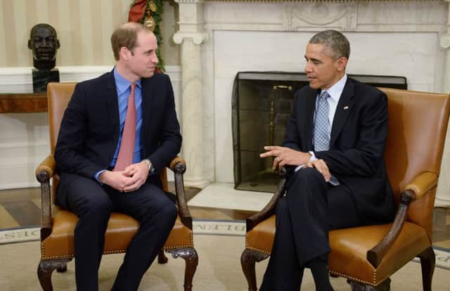 The Duke of Cambridge meets President Obama in the Oval Office of the White House