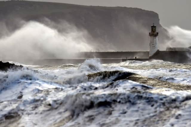 Stormy weather over the UK, as the conditions were causing disruption across parts of the UK with power cuts, ferry and train cancellations and difficult driving conditions.
