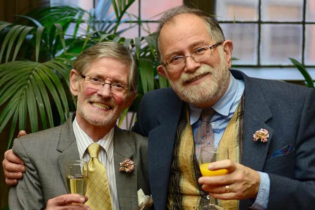 Martin Hayes-Allen and Robert Foreman were the first couple in Sheffield to become Civil Partners