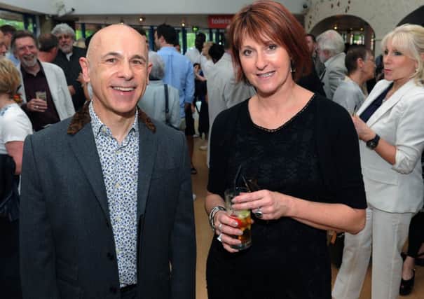 Sheena Wrigley with former artistic director of West Yorkshire Playhouse Ian Brown
