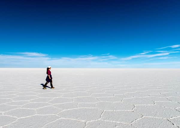 Uyuni salt flats or Salar de Uyuni (or Salar de Tunupa) in Potosi Bolivia.