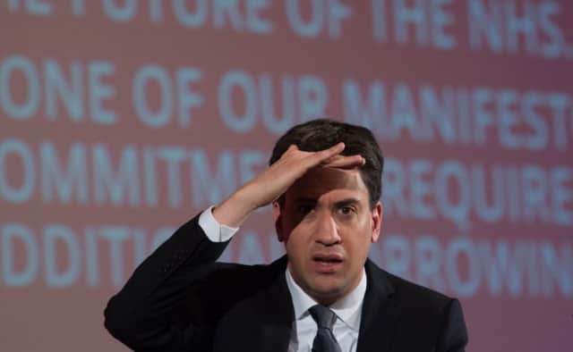 Labour leader Ed Miliband delivers a speech to business leaders