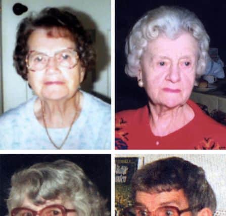 Victims Ethel Hall, Bridget Bourke, Doris Ludlam and Irene Crookes.