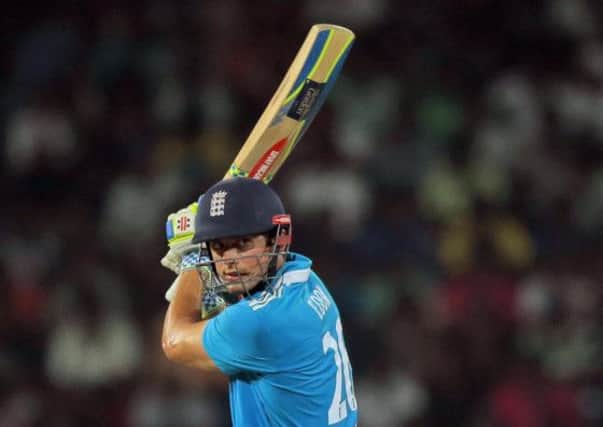 Alastair Cook was out for 32, his 10th successive ODI innings without a half century (Picture: AP).