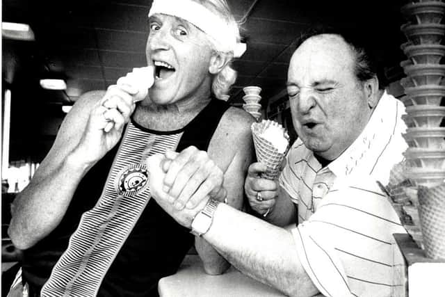 Jimmy Savile and Peter Jaconelli.