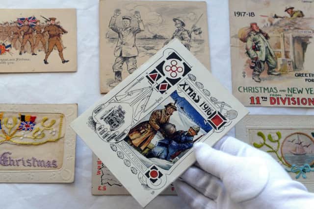 Regimental Cards sent home by soldiers at the front