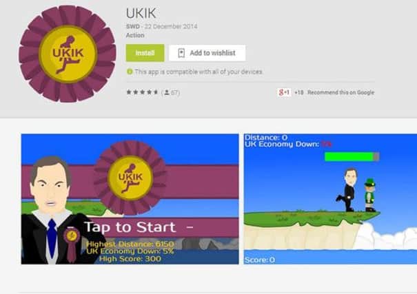 Tthe Ukik app download page