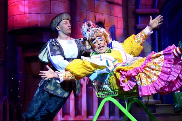 Joe McElderry in pantomime Snow White and the Seven Dwarfs at Alhambra Theatre, Bradford.