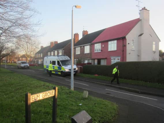 Elm Grove, Scunthorpe, where an elderly couple were seriously injured in a "vicious attack" by a suspected burglar