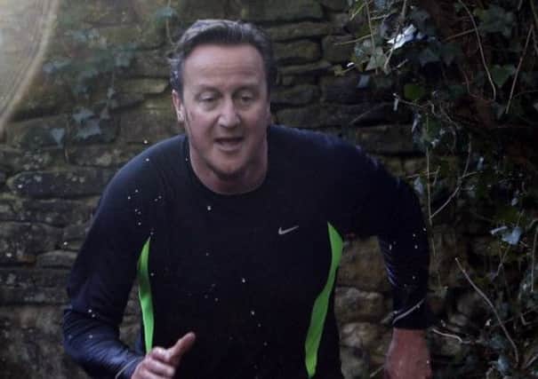 Prime Minister David Cameron takes part in the annual Great Brook run in Oxfordshire.