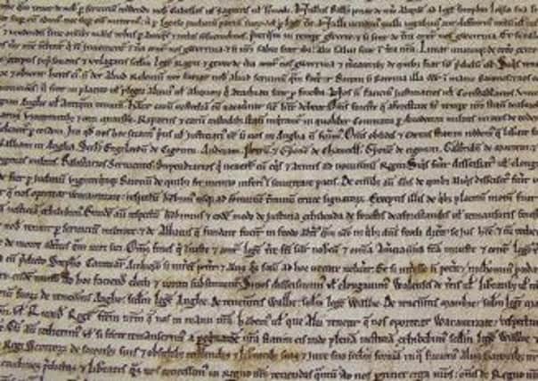 The Salisbury Cathedral Magna Carta, one of four remaining manuscripts