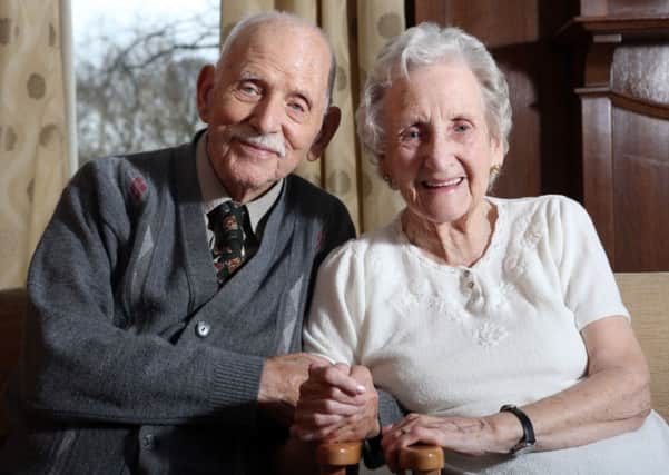 Aquilla and Catherine Brant, aged 100 and 96, who died within 12 days of each other.  Picture: Ross Parry Agency