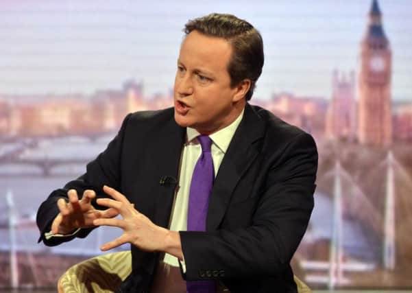 David Cameron on BBC1's Andrew Marr show.