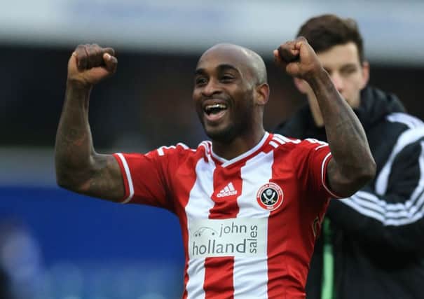 Jamal Campbell-Ryce, who scored twice, celebrates after League One Sheffield United beat Premier League Queens Park Rangers 3-0 at Loftus Road to reach the fourth round of the FA Cup (Picture: Nigel French/PA Wire).