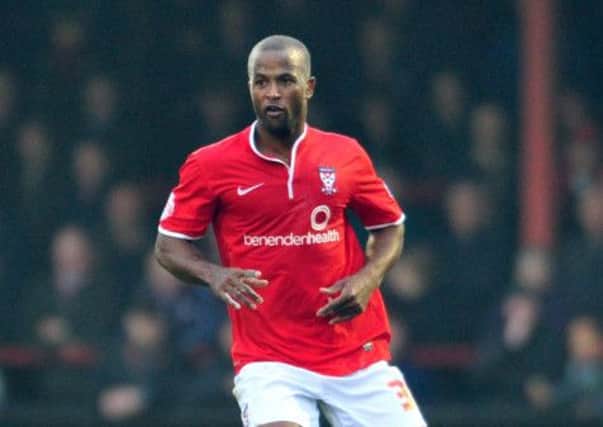 OFF: Minstermen's Stephane Zubar saw red against Plymouth.