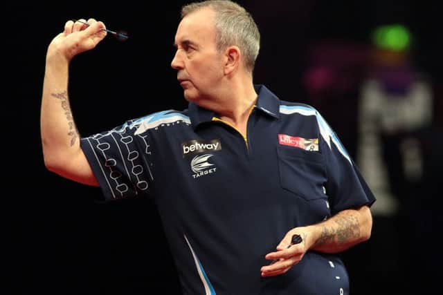 Phil 'The Power' Taylor is one of the players in action during the 2015 Premier League.