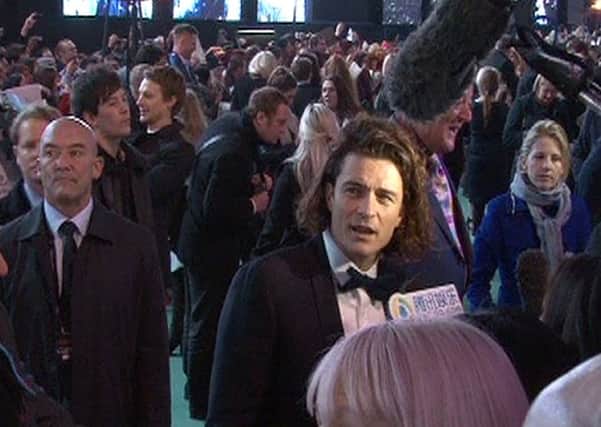 Elliott Spencer (third left) at the premiere of The Hobbit last month